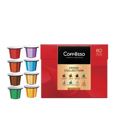 COFFESSO Coffee in capsules of 80 portions of assorted 8 tastes for Nespresso 101 - Buy Online on GoSupps.com
