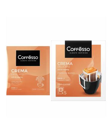 COFFESSO Coffee in Crema Cato Drip packages 5 servings 9 g 102312 - Buy Online on GoSupps.com