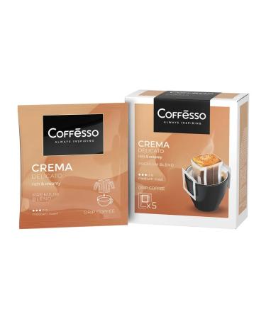 COFFESSO Coffee in Crema Cato Drip packages 5 servings 9 g 102312 - Buy Online on GoSupps.com