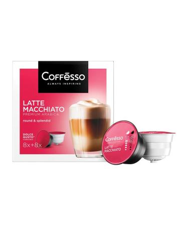 COFFESSO Coffee in Latte Macchiato capsules for Dolce Gusto 8 coffee machines
