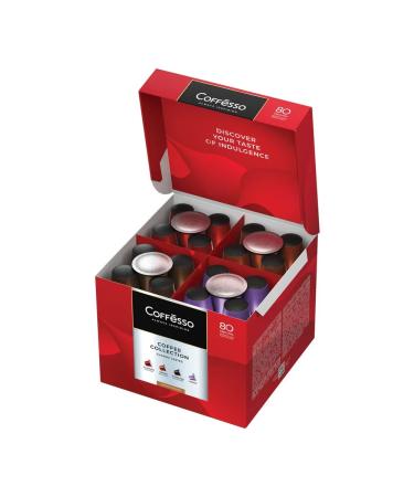 COFFESSO Coffee in capsules of 80 portions of assorted 4 tastes for Nespresso 101 - Buy Online on GoSupps.com