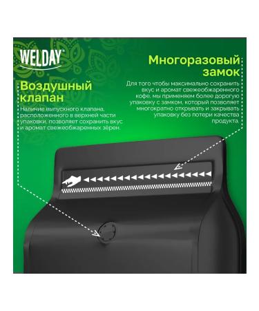 WELDAY Valdei coffee Espresso Arabica 1 kg of arabica 100% 6234 - Buy Online on GoSupps.com