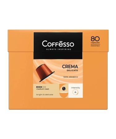 COFFESSO Coffee in capsules of 80 servings for Nespresso Crema Cato Arabica 1