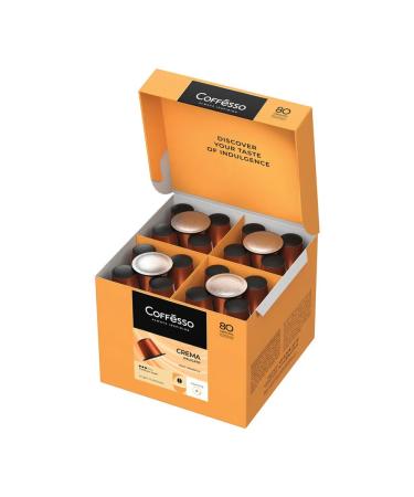 COFFESSO Coffee in capsules of 80 servings for Nespresso Crema Cato Arabica 1 - Buy Online on GoSupps.com