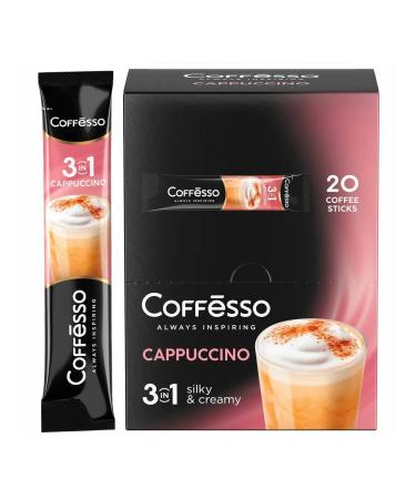 COFFESSO Soluble portioned coffee 3 in 1 kappuccino bag 15 g 10 - Buy Online on GoSupps.com