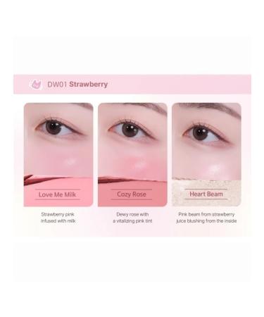 Black Rouge Cheek Blusher - Strawberry - Buy Online on GoSupps.com