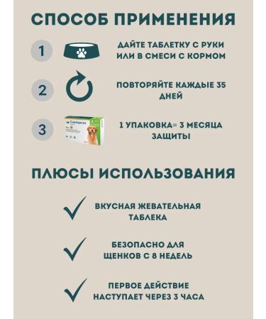 Zoetis Simparika 3 tablets of 80 mg for weight 20.1 -40 kg - Buy Online on GoSupps.com