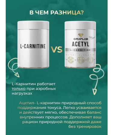 GraFLab Acetyl l carnitine 60 capsules - Buy Online on GoSupps.com