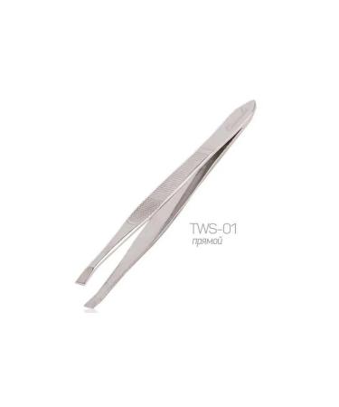 Cosmake Cosmetic tweezet silver straight professional