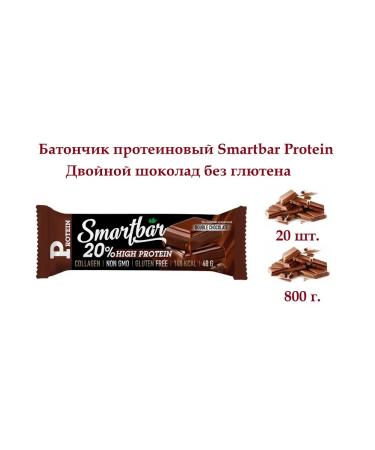 Smartbar Bank protein double chocolate 20 pcs