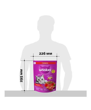 WHISKAS Dry food for cats "with delicate paste beef" 800g - Buy Online on GoSupps.com