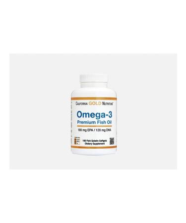 California Gold Nutrition omega-3 180 mg EPA 120 mg dha in capsules