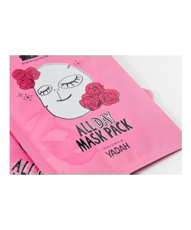 Yadah Fabric-based masks with pink water All Day Mask Pack-R - Buy Online on GoSupps.com