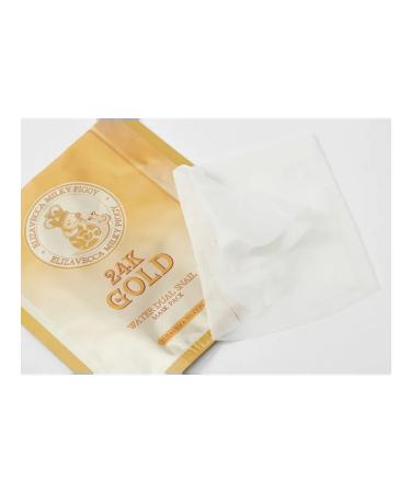 Elizavecca Fabric face mask 24k Gold Water Dual Snail Mask Pack - Buy Online on GoSupps.com