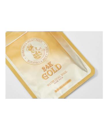 Elizavecca Fabric face mask 24k Gold Water Dual Snail Mask Pack - Buy Online on GoSupps.com