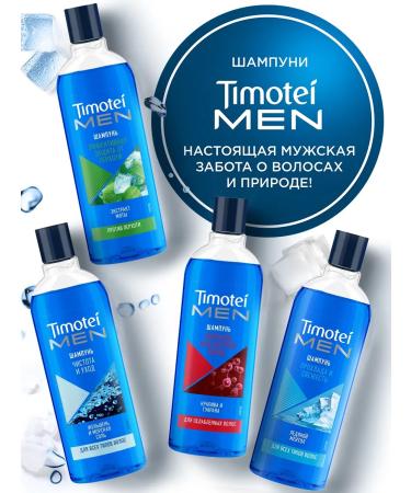 TIMOTEI Male shampoo and care 400 ml - Buy Online on GoSupps.com