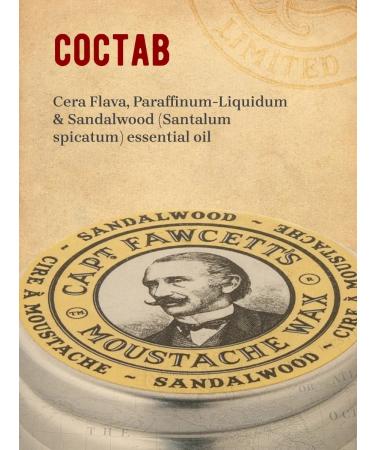 CAPTAIN FAWCETT Wax for mustaches Sandalwood 15 ml - Buy Online on GoSupps.com