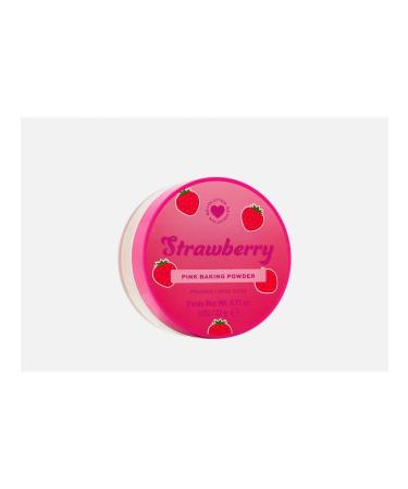 I Heart Revolution Strawberry Pink Baking Powder's crumbly face powder