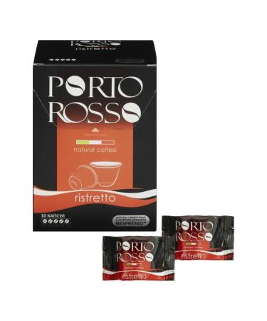 Porto Rosso Coffee Portosso ristretto in capsules 10pcs * 5g - Buy Online on GoSupps.com