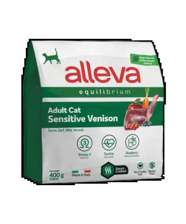 Alleva Dry food for cats Equalibrium sensitive with venison 0.4 kg - Buy Online on GoSupps.com