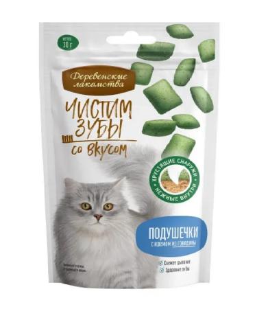 Country delicacies Pillows brush the teeth for cats with beef cream 30 g