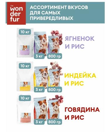 WONDERFUR Full -time dry food for dogs beef 800 g - Buy Online on GoSupps.com