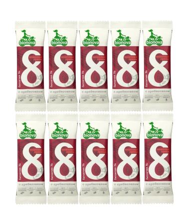 Bionova Batonchik chocolate-rores without sugar 10 pcs - Buy Online on GoSupps.com