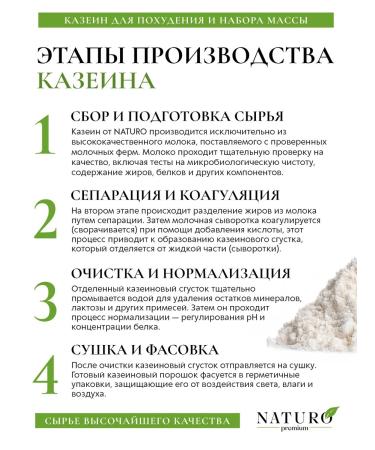 NATURO Premium Casein protein Casein Protein natural 1 kg - Buy Online on GoSupps.com