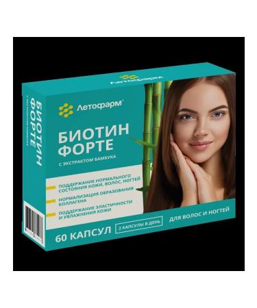 LetoFarm LLC Biotin Forte with bamboo extract 60 caps