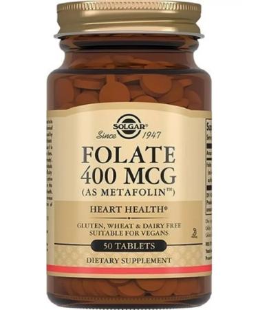 SOLGAR Fulat 400mkg Metafolin N50 table 250mg - Buy Online on GoSupps.com