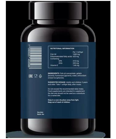 NFO Norwegian Fish Oil Omega-3 Fort 60 capsules - Buy Online on GoSupps.com