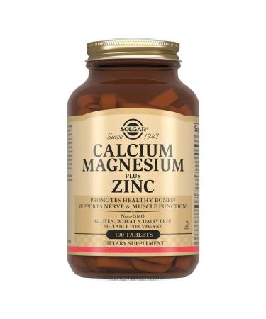 SOLGAR Calcium-Magniy-Tsink N100 table 1596 mg