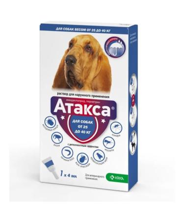 KRKA Attles of dog drops over 25 kg 4 ml