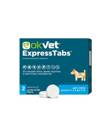 AVZ Okvet Expressstabs for dogs from 2.5 kg to 5 kg tablets 2 pcs