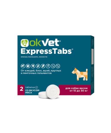AVZ Okvet Expressstabs for dogs from 15 kg to 30 kg tablets 2 pcs
