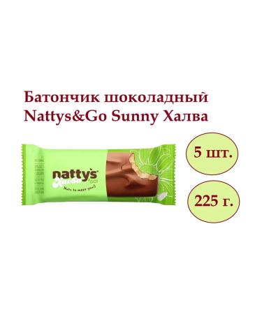Chocolate Baton Nattys & Go Sunny Halva 5 pcs