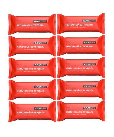RAW Life Bank protein apple strudel 10 pcs - Buy Online on GoSupps.com