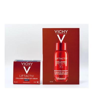 VICHY Liftactiv Collagen Specialist Cream Night and Serum 16