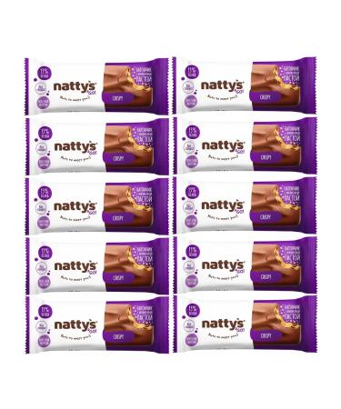 Batonchik NATTYS & Go Chocolate Arachis-Karamel-Izum 10 pcs - Buy Online on GoSupps.com