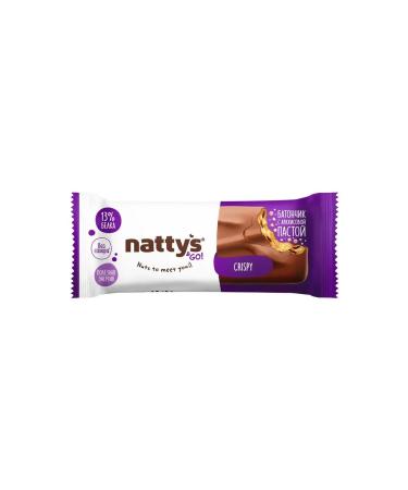 Batonchik NATTYS & Go Chocolate Arachis-Karamel-Izum 10 pcs - Buy Online on GoSupps.com