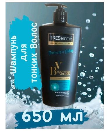 Tresemme Shampoo Hair shampoo 650 ml power and volume with collagen