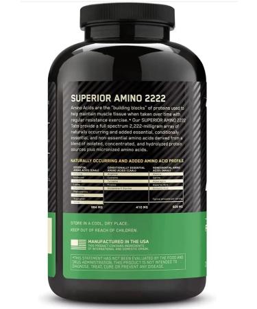 Optimum Nutrition Amino acids Amino 2222 320 Tab - Buy Online on GoSupps.com