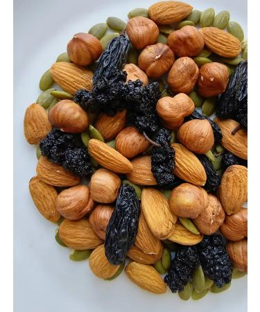 NUTS HELSI Walnut mixture with mulberry and pumpkin seeds 500 g - Buy Online on GoSupps.com
