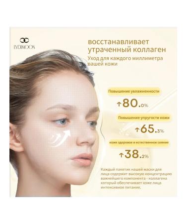 LYDIMOON Mask with collagen against wrinkles and moisture - Buy Online on GoSupps.com