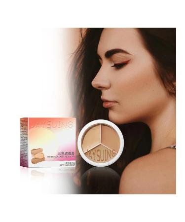 Tricolor Color correction Conceler waterproofing smooth skin