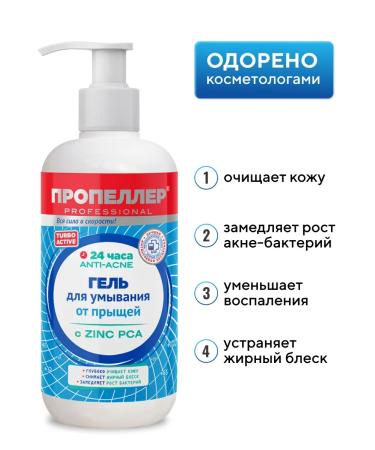 PROPELLER Anti-Acne washing gel with Zinc PCA 200ml - Buy Online on GoSupps.com