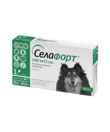 KRKA Sealess 12% 2 ml (240 mg) for dogs 20.1-40 kg 1 pc - Buy Online on GoSupps.com