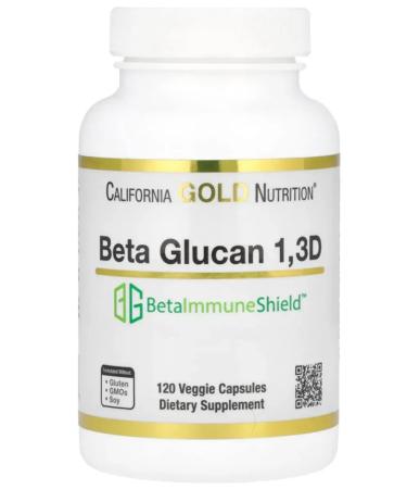 California Gold Nutrition California Gold Beta-Glukan from algae 120 vegetables. capt
