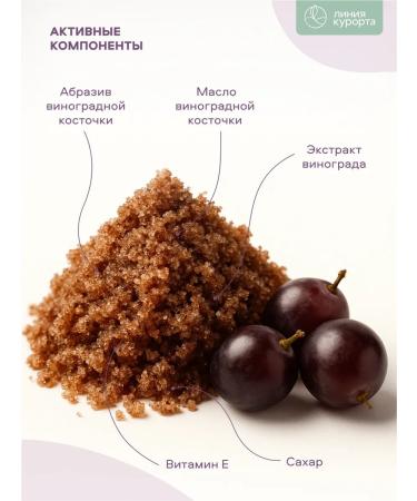 Resort line Body scrub "Grapes" - Buy Online on GoSupps.com