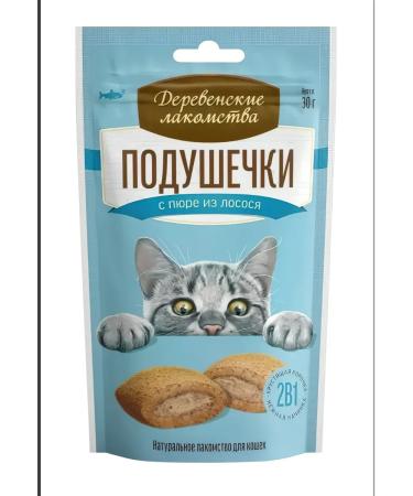 Country delicacies A treat for cats of a pillow with puree from salmon 30 g